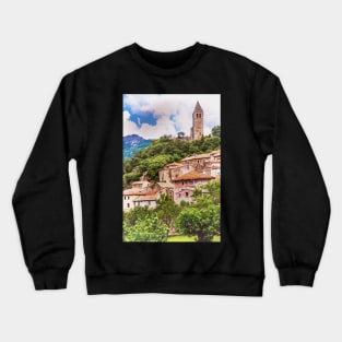 Olargues Village in Southern France Crewneck Sweatshirt